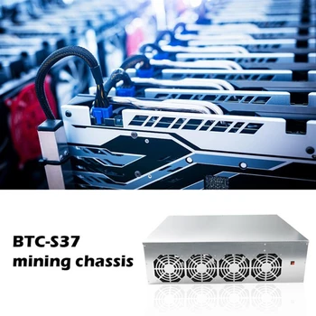 БТК-S37 GPU Bitcoin Ethereum БТК извличане на информация извличане на информация дънна Платка 8 Mining Frame Combo с 4 8GB MSATA SSD Фен