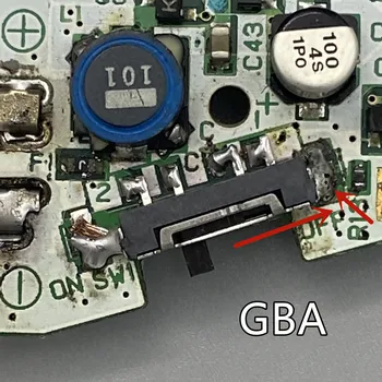 Бутон за ВКЛЮЧВАНЕ / изключване на захранването, за Gameboy Advance За резервни части за G-B-A