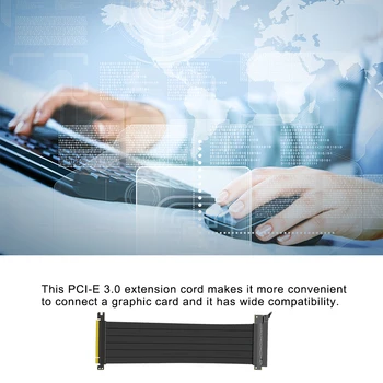 Високоскоростни видео карта PC PCI Express Connector Cable Странично Карта PCI-E X16 3.0 Гъвкав Удължител за Кабел Адаптер