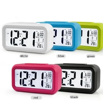 Горещи продажба на LED Дигитален Будилник Осветяване Snooze Mute Календар Настолен Електронен Bcaklight Настолни часовници, Настолни часовници