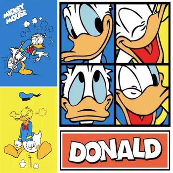 Дисни Картун Donald Duck 5D САМ Diamond Живопис Full Square/Round Mosaic Home Decoration Gift Handwork