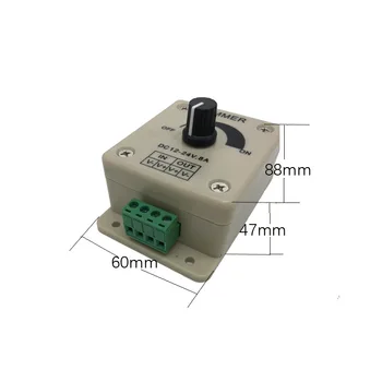 Дръжка Led Dimmer Single Color Led Strip Controller For Light Bar 12-24V 8A