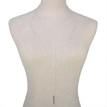 Европейската и американската мода секси женски накити за тяло бижута гърдите секси прашка бельо crystal сутиен аксесоари
