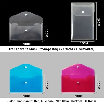 Еднократна Калъф За Съхранение На Маската Чанта За Съхранение На Маската Малка Чанта За Събиране На Продукта Външна Опаковка Чанта Притежателя На Пластмасови Карти Скоба За Съхранение