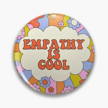 Емпатия - това е готино-Праскова Пух е Мека Емайл на Жени Икона Декоративна Облекло Значка на Ревера на Жени Брошки, Бижута за жени