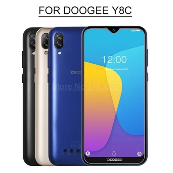 За Doogee Y8C Стъкло, Закалено Стъкло 9H 2.5 D Premium Screen Protector Film Cover За смартфон Doogee Y8c 6.1 Android 9.0