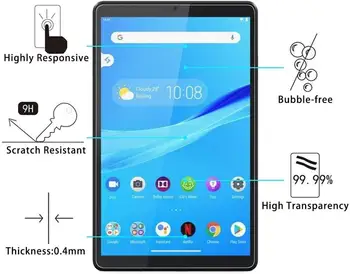 За Lenovo TAB M8 TB-8705F/8505X 8.0 inch-9H Premium Tablet Clear Tempered Glass Screen Protector Cover