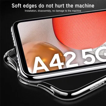 За Samsung Galaxy A42 5G Case Мек Гел Прозрачен Калъф Тънък Делото За Samsung A12 A72 A42 5G Case Прозрачен Калъф За вашия телефон