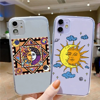 Забавен Sun Moon Smile Face Case за Xiaomi Mi 11 11i 10T Lite A3 Poco X3 NFC F3 M3 Redmi Note 10 9 8 Pro 10S 9T 9S 8T Калъф за вашия телефон