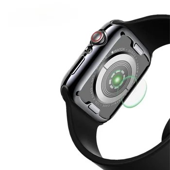 Калъф калъф за Apple Watch band 44 мм/40 мм за Apple watch 6 5 4 3 42 мм/38 мм протектор на екрана Аксесоари силикон броня
