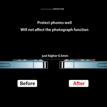 Камера Защитно Пръстен Калъф За iPhone 12 Pro Max 12 Мини Задната Леща Метален Протектор на Екрана За iPhone 11 Pro Max Обектив Филм на Кутията