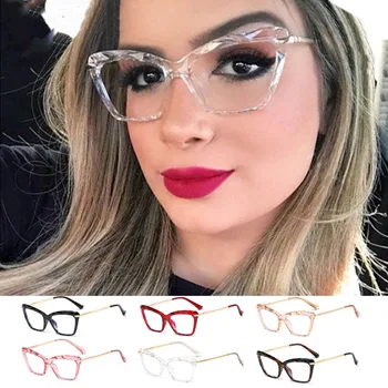 Квадратни Очила за Жени на Мода 2020 Crystal Trend Стил на Марката Дизайнерски Очила За Четене Очилата