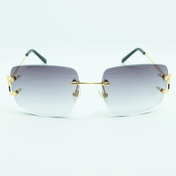 Квадратни Слънчеви Очила Тел Big C Glasses Марка За Дизайнерски Мъжки Луксозни Слънчеви Очила Carter Метални Очила Жени Празнична Украса