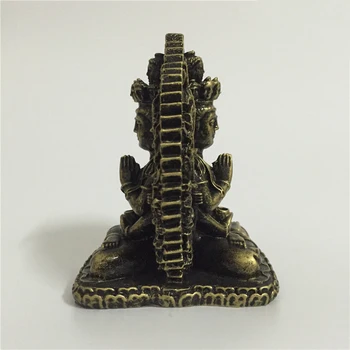 Китайски фън шуй Хиляда ръце Гуан Ин Статуя на Буда Смола Резба Гуан Ин Статуя на Буда Фигурки за Декорация на Дома