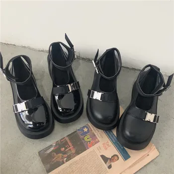 Корейската обувки през Цялата чорап Есенен дамски обувки, Ежедневни обувки All-Match Сабо Платформа Oxfords Женски 2020 Есента рокля Ново