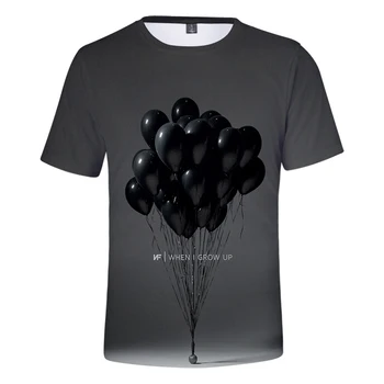 Къс Ръкав 3D NF Лято Удобна Черна тениска на Мъже, Жени Тениски Мода Harajuku Хип-Хоп Печатни NF 3D Cool Мъжки Ежедневни тениски