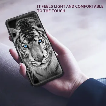Лъв Животно вълк Калъф за телефон Xiaomi Redmi Note 9S 9 Pro 8T 7 8 6A 7A 8A 9C 9T K30 K40 Pro Мека Черна Обвивка на Кутията