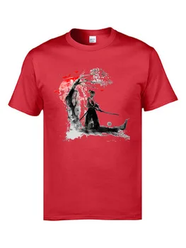 Лятото Японски Самурай Фехтовач тениска 3D Печат Мъжка тениска Негабаритная тениска Спортна риза Ежедневно С къси ръкави Streetwea