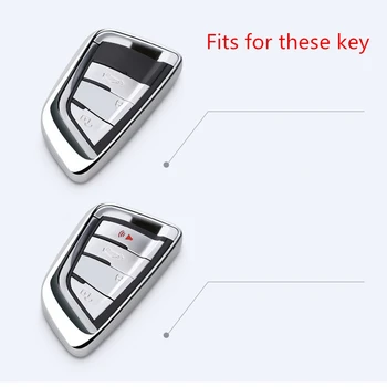 Мек TPU Кола ключодържател Калъф за BMW X1, X3 X4 X5 X6 F15 F16 F48 G30 G11 F39 M3 M4 M5 520 525 1 3 5 7 Серия Калъф за ключове за кола