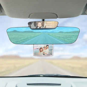 Многофункционален Интериор на Автомобила Огледало за Обратно виждане Универсални Авто Антирефлексно Огледало за Обратно виждане с Опакото на Камарата на Детско Огледало Фоторамка