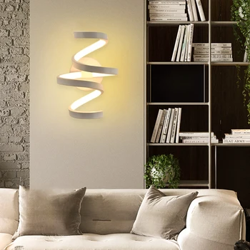 Монтиран на стената Лампа, с монтиран на стената Лампа 85-240 В LED Вътрешно Украса Спални Вътрешно Осветление Прикроватное Осветление Коридор Спалня Стълбище с Декоративна