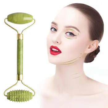 Нефритови масажен валяк за очите Xiuyu face pusher beauty device thorn head beauty massage stick jade roller
