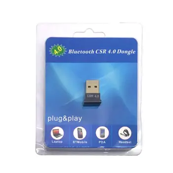 Нов Мини-USB Bluetooth Dongle Adapter V4.0 Dual Mode Wireless Dongle КСО 4.0 За лаптоп Windows 10 Win 7 8 Vista XP