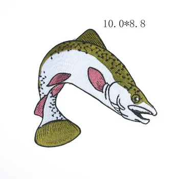 Нов прием на Карикатура на Животните Бродерия Плат Етикети Висок клас Акула Лапа Печат Алпака САМ Кръпка Аксесоари За дрехи