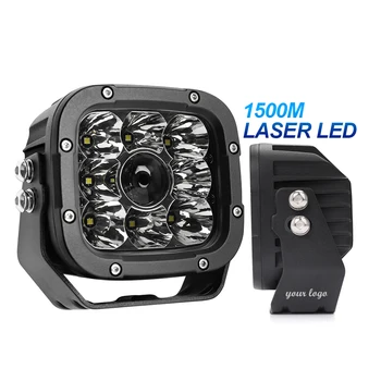 Нов Пристигна Индивидуален Lux@1500m High Speed Spot 50W Off Road Mini Laser 5 inch Фокус Laser Паркиране Led Светлини за 4x4