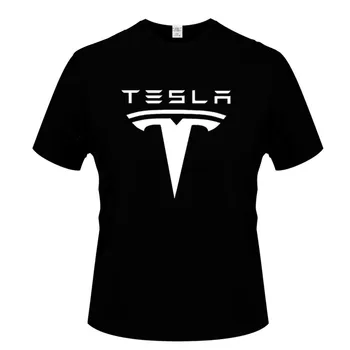 Нова Мъжка Лятна Риза на Tesla С Цифрово принтом Backing Shirt Дишаща Solid Top Casual