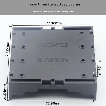 Нова Черна Пластмаса 2x 3x 4x 18650 Батерия Storage Box Case 2 3 4 Slot Way САМ Batteries Клип Holder Контейнер с твърд щифт