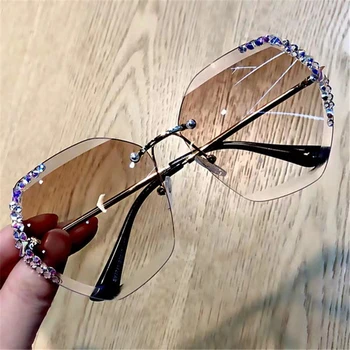 нови дамски слънчеви очила с бриллиантовыми очила слънчеви очила за жени