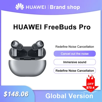 Оригиналната Глобалната Версия на HUAWEI Freebuds Pro Smartearphone Qi Wireless Charge ANC Функция За Капитан 40 Pro P30 Pro