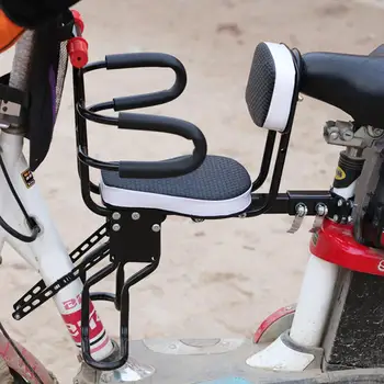 Подвижни Детски Велосипед Седалка на Мотор Предното Монтиране на Детско Седлото Превозвач Сигурно Седалка с Поручнем за Деца, Детски Аксесоари
