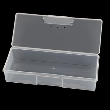 Правоъгълник Пластмасова Кутия С Прозрачен Контейнер За Съхранение На Празни Компонент Мъниста Бижута