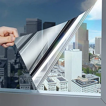 Прозорец частния филм Sun Blocking Огледало Magic Mirror Film Heat Control Винил Анти UV стикери за дома и офиса