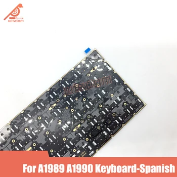 Пълна Нов A1990 A1989 Клавиатура Испански За Macbook Pro Retina 13