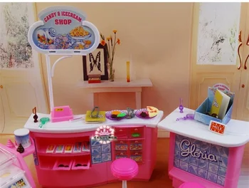 Ресторант за Барби Принцеса подаръчен комплект голяма луксозна вила кухня момиче играчка игра дом за деца