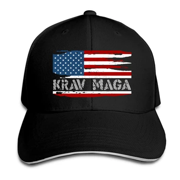Ретро Американски Флаг на САЩ Крав Мага Шапка бейзболна шапка за мъже Жени Мода Регулируема Солнцезащитная Шапка
