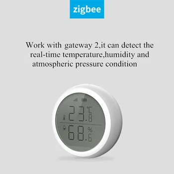 Сензор за Температура И Влажност на ZigBee С LCD Дисплей Работи С Възел на Hristo ZigBee, Батерии Smart Life Dropship