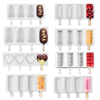 Силиконови Форми За Сладолед DIY Домашни Форми За Popsicle фризер Голям Размер Тава За Кубчета Лед Popsicle Бъчва Производителите на Инструменти за Печене