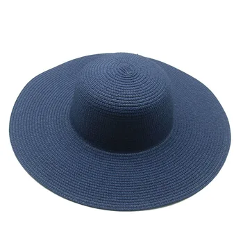 сламени шапки на жените и мъжете оцветените в черно бял, тъмно синьо лято пролет шапки през цялата топ големи полета открит плаж защита от слънцето летни дамски шапки