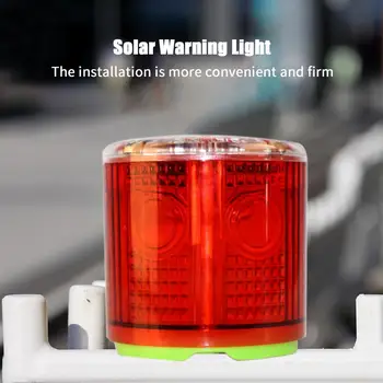 Слънчевата Сигнална лампа ILED Тавана Кран за Изграждането на Пътя Нощен Блок Покрив Светлина Магнит Авто Спирачка Сигнална Лампа Червена