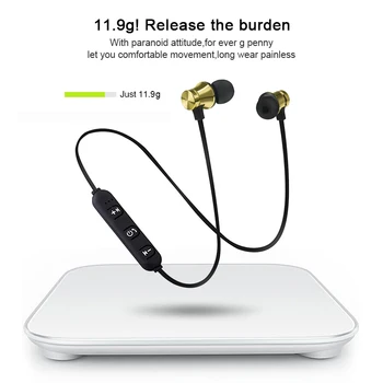 Спортни Безжични Слушалки S8 Магнитен Преносим Модерен Маточната Каишка Стерео Висококачествен Звук С Микрофон Bluetooth Слушалки