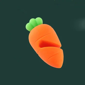 Творчески Морков във Формата На Преливане Предотвратяване на Гърне Капак черен Пипер Анти-препълване на Силикон Изкачване Супа Лъжица Притежателя Кухненски Приспособления