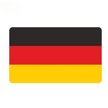 Творчески Флаг Германия, Светлоотразителни Стикери Прозорци Стикер PVC Винил Автомобили Стикер 12,9 СМ*7,7 CM