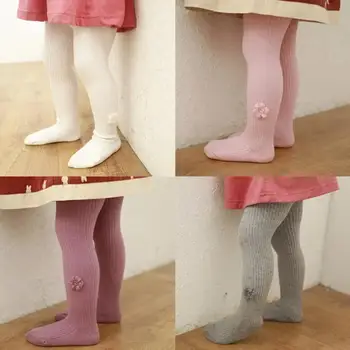 Твърди Цветни памучни Детски чорапогащи, Детски Чорапи за Момичета, Детски Чорапогащи Пролет Есен Детски Чорапогащи, Детски Дрехи за момичета