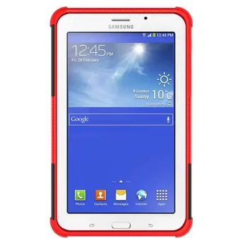 Тежкотоварни За Samsung Tab 3 Lite T110 Калъф Броня PC&TPU устойчив на удари Калъф за Samsung Galaxy Tab 3 Lite 7.0