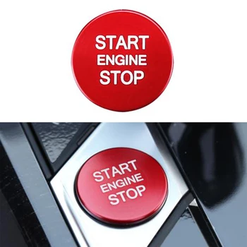 Универсален За BMW 3 Series G20 330i 2019-2020 Start Button Ключа за Запалване Декорация Аксесоари за Кола Червено
