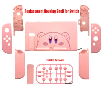 Хубава Взаимозаменяеми Корпус Калъф за Nintendo Switch NS Конзола заден Панел Joycon Ремонт Игри Калъф с Бутони Аксесоари